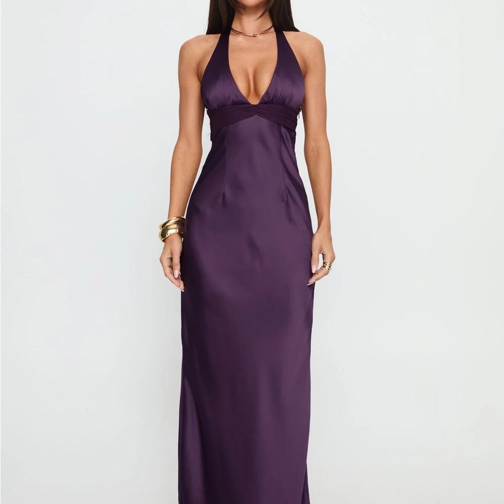 Odyssa Halter Maxi Dress Purple - Picture 5 of 12